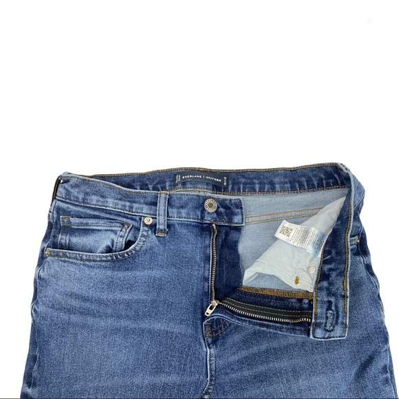 Everlane Uniform Mens Relaxed Straight Fit Jeans Size 28 x 32 Medium Wash - Picture 9 of 13